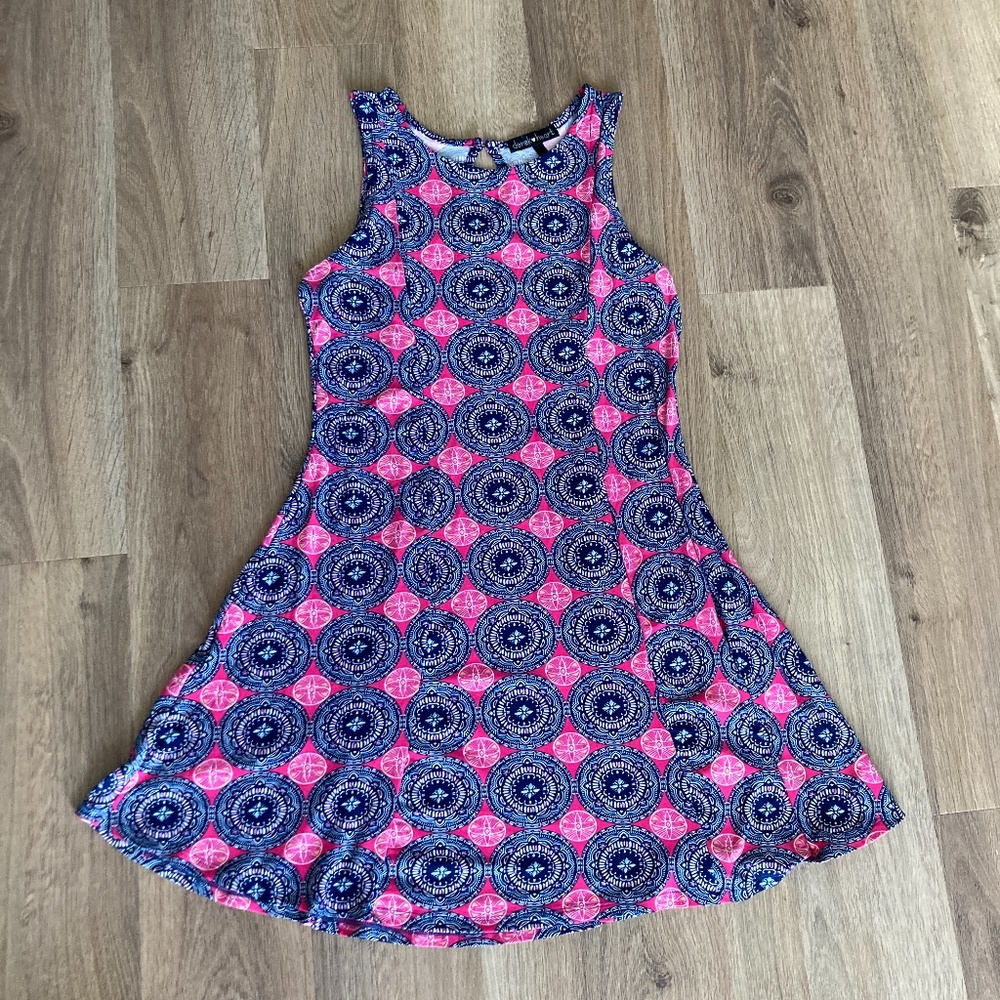 A-line High Neck Mini Dress - Like New
